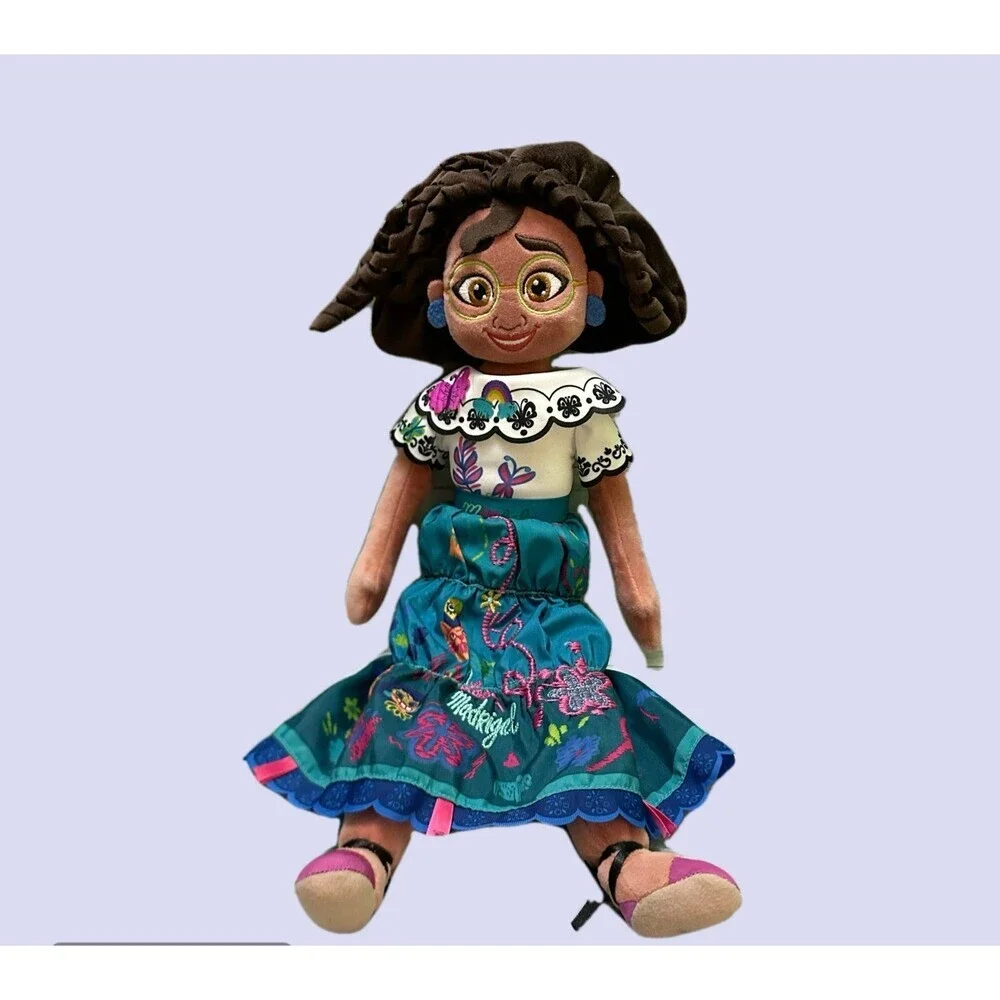 Disney Mirabel Embroidered Teal Dress Plush Doll with Pink Shoes